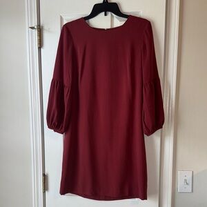 Elegant Burgundy Dress
